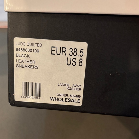 Kurt Geiger Black Leather Sneakers - Picture 6 of 6